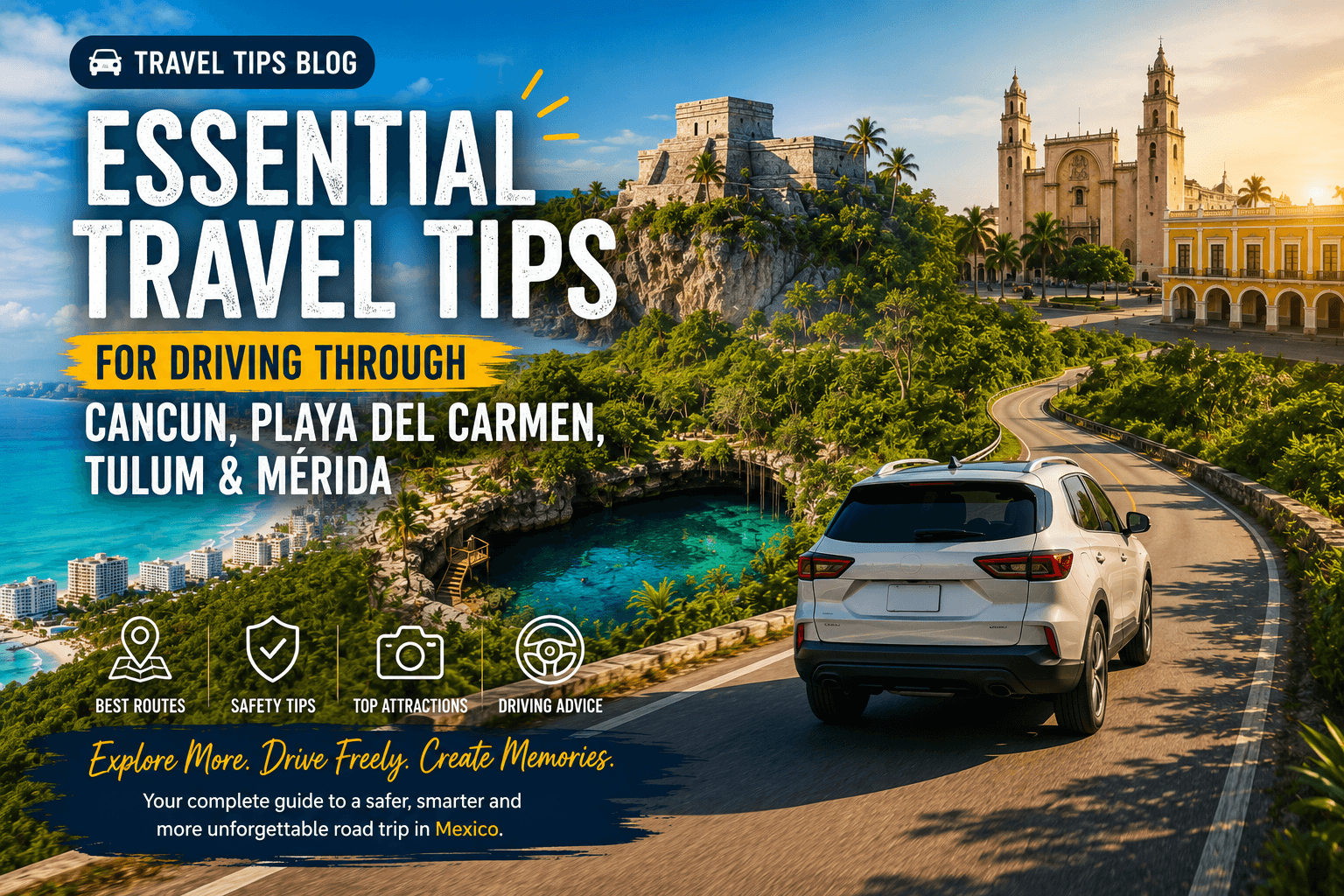 The Ultimate Travel Tips Guide for Driving Through Cancun, Playa del Carmen, Tulum & Mérida