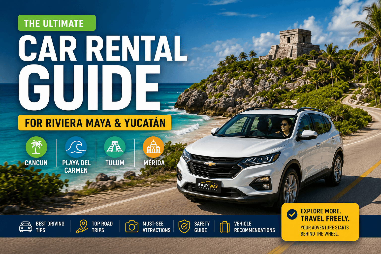 The Complete Guide to Renting a Car in Cancun, Playa del Carmen, Tulum & Mérida