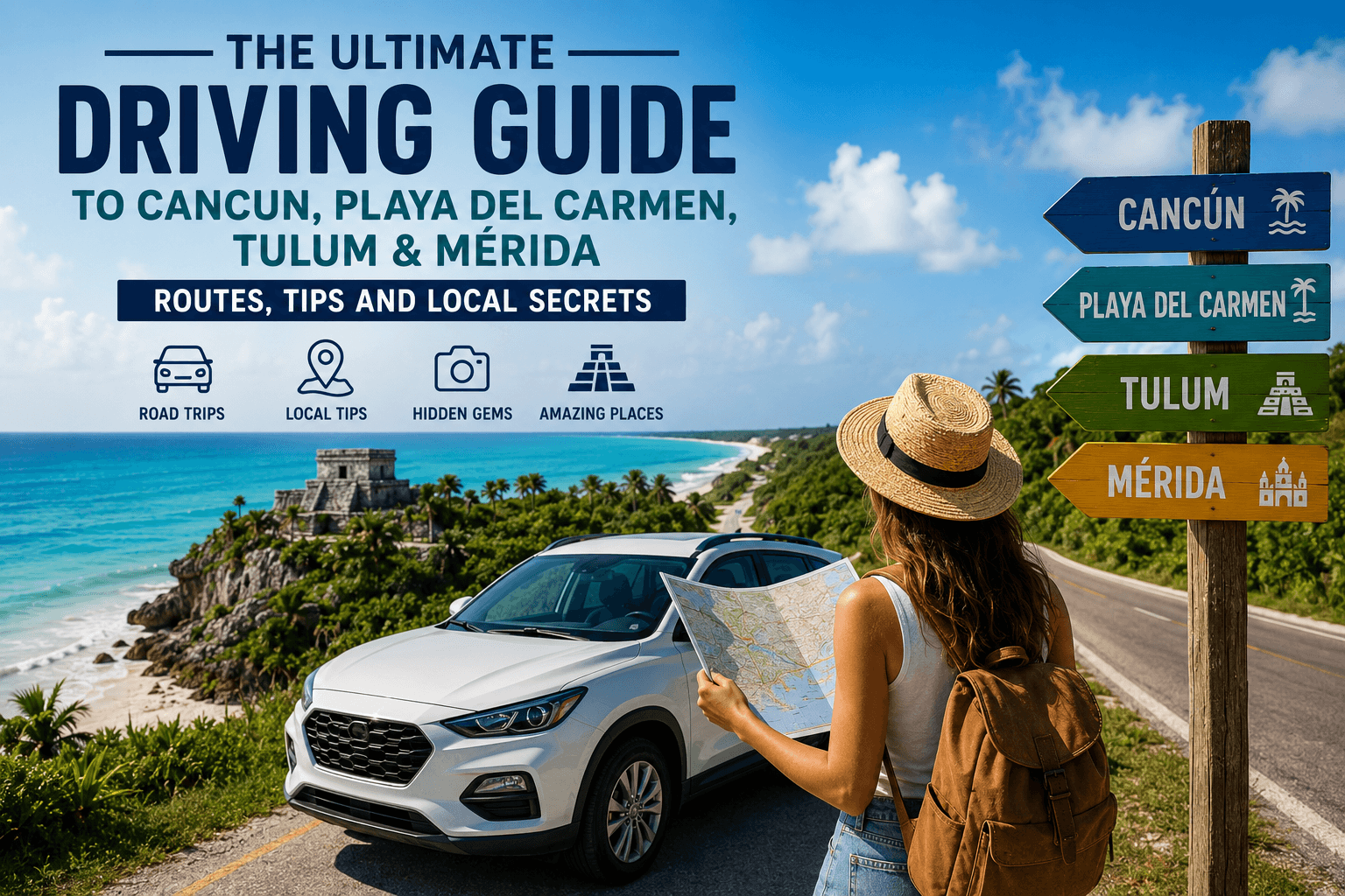 The Ultimate Driving Guide to Cancun, Playa del Carmen, Tulum & Mérida: Routes, Tips and Local Secrets for an Unforgettable Road Trip