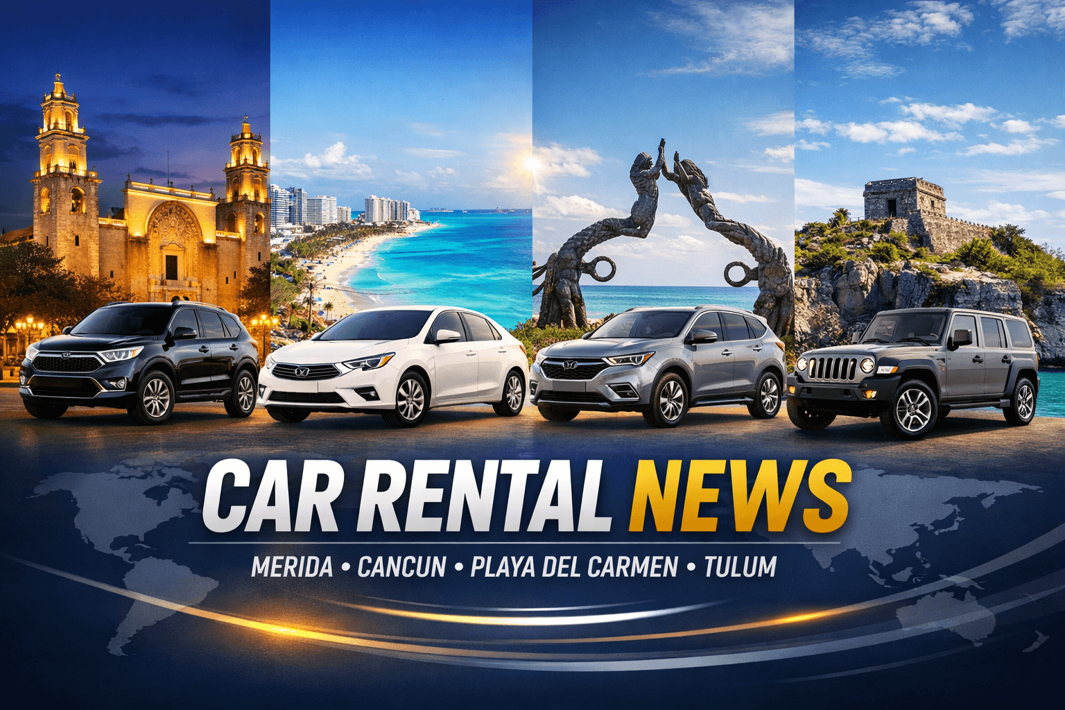 Car Rental News: Travel Updates in Cancun, Playa del Carmen, Tulum & Mérida