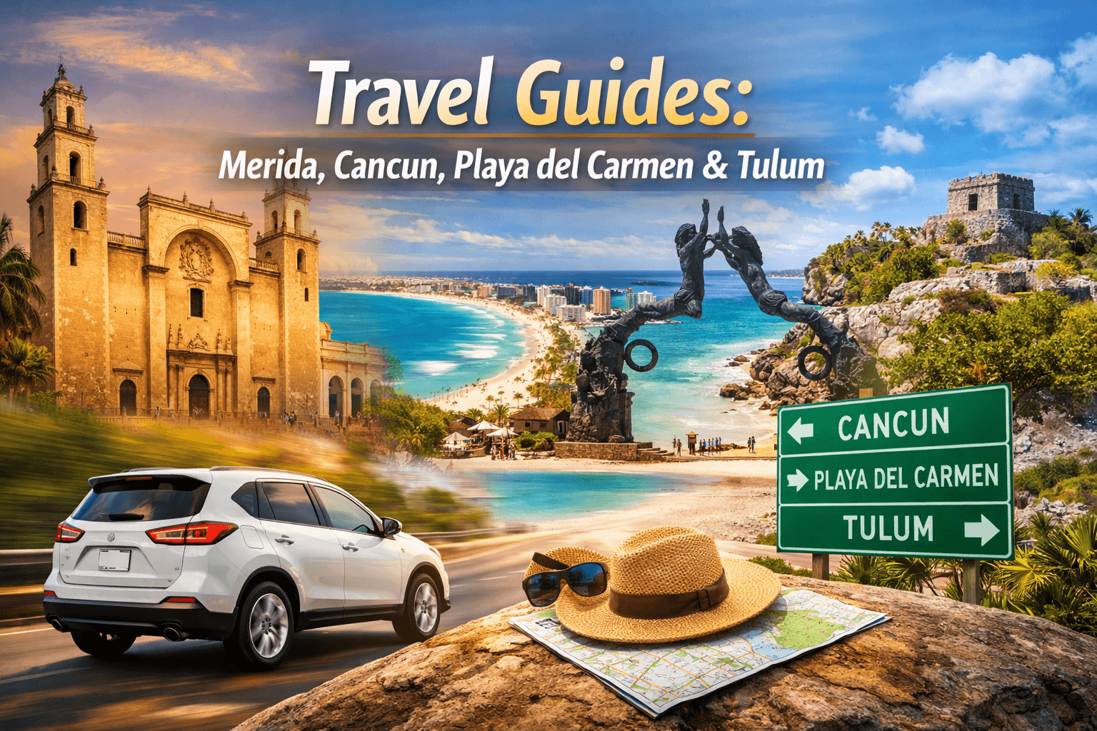 Complete Car Rental Guide for Cancun, Playa del Carmen, Tulum & Mérida
