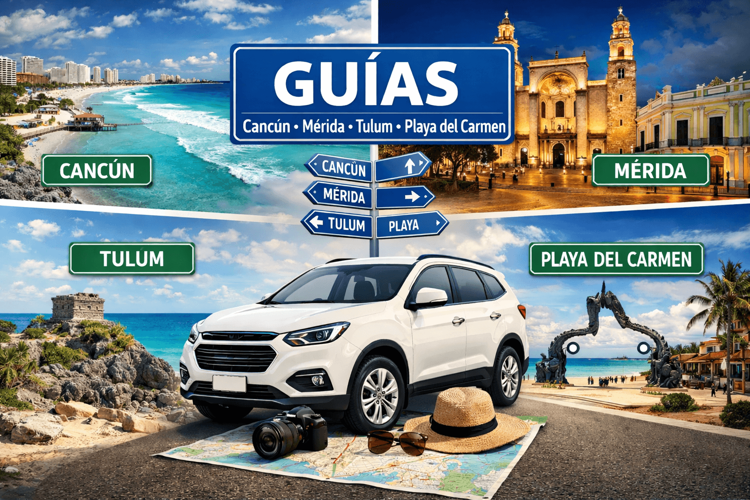 Complete Travel Guide to Cancun, Playa del Carmen, Tulum and Mérida by Rental Car