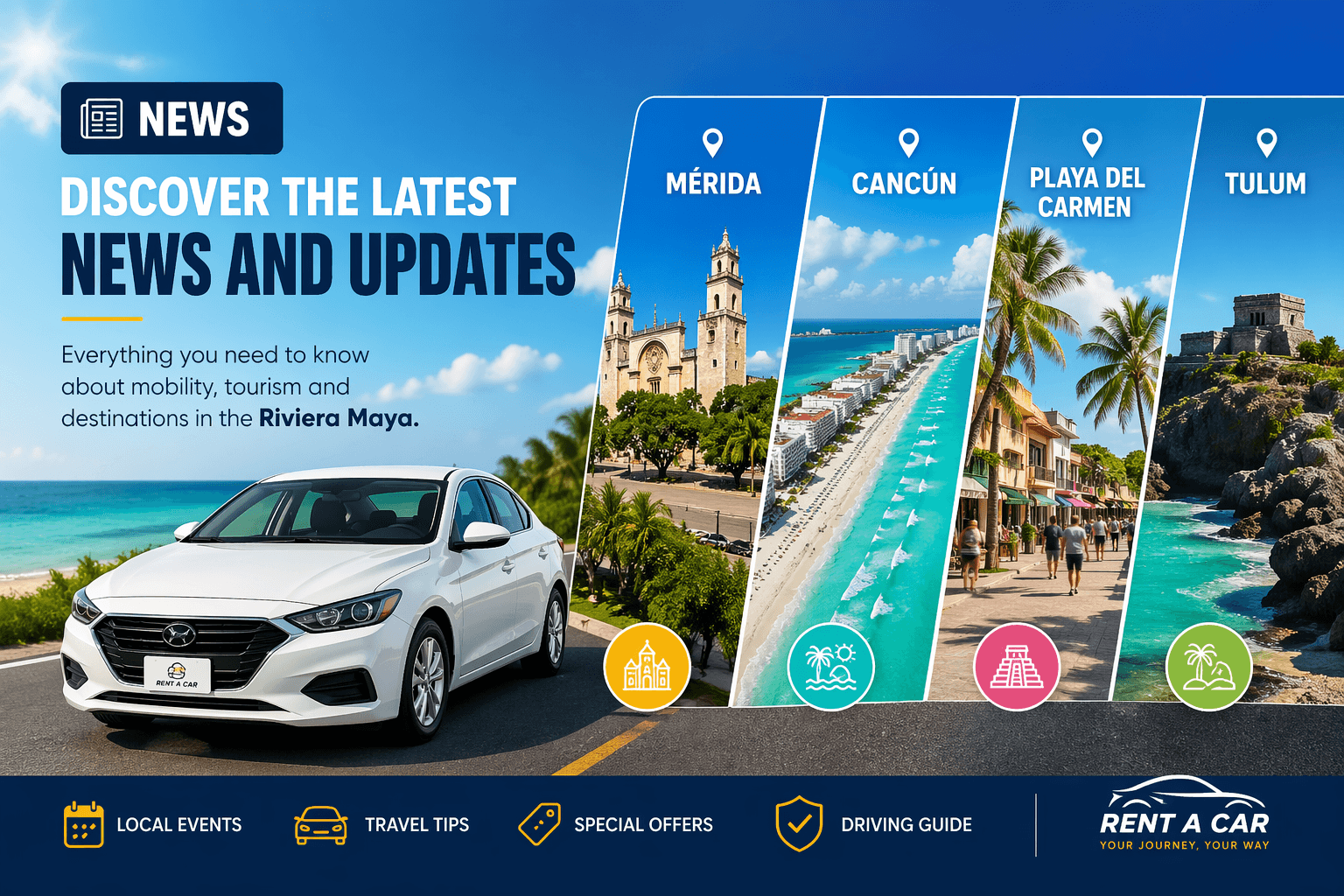 Car Rental Updates in Cancun, Playa, Tulum & Mérida