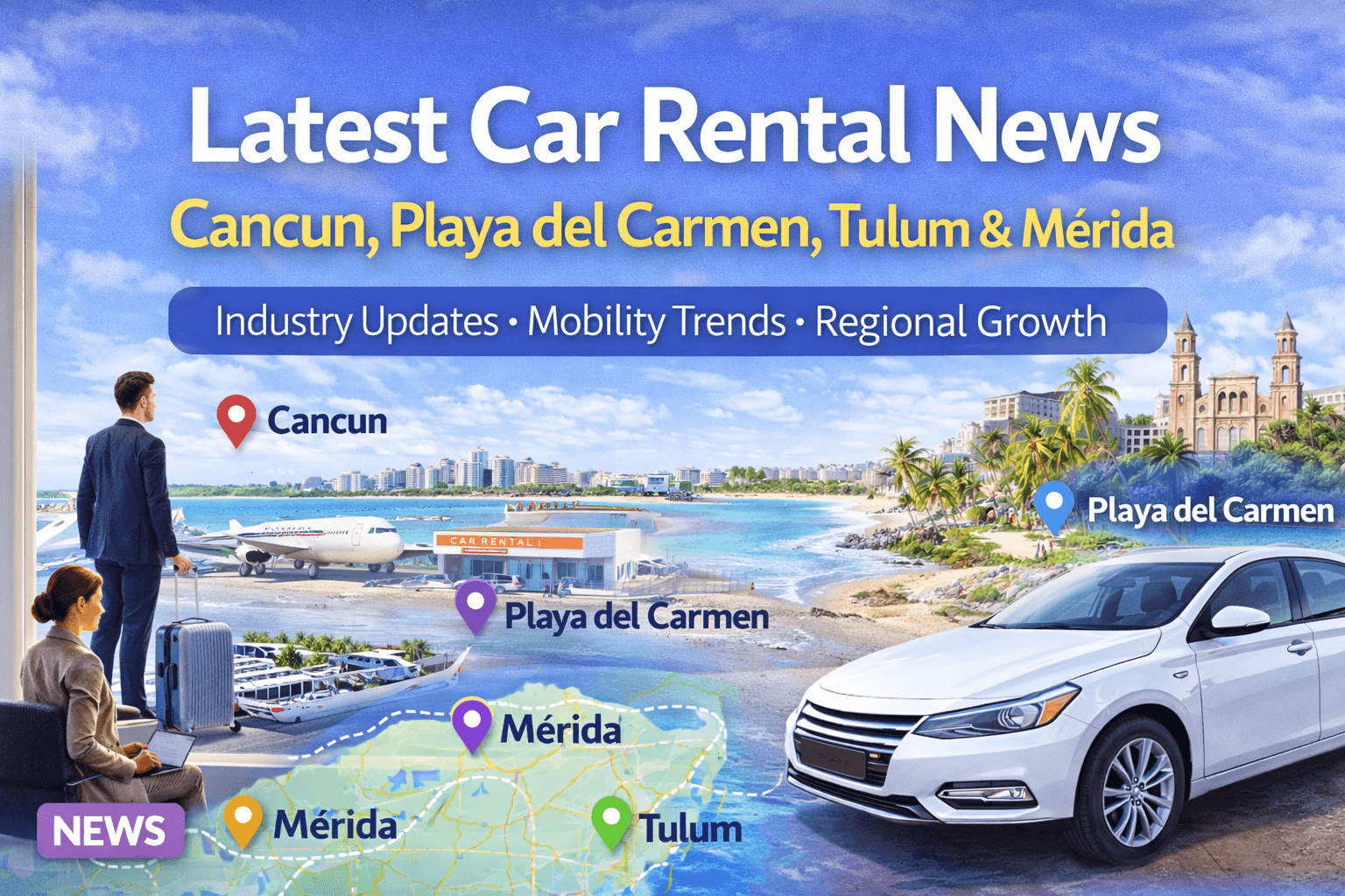 Latest Car Rental News in Cancun, Playa del Carmen, Tulum & Mérida